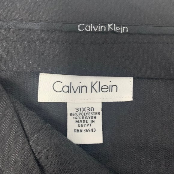 Calvin Klein Grey Flat Front‎ Men's Dress Pants Size W31 L30 - Picture 5 of 9